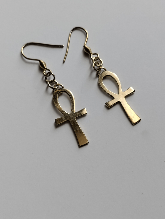 Boucles d'oreilles Ankh croix de vie égyptienne LEIA&CO