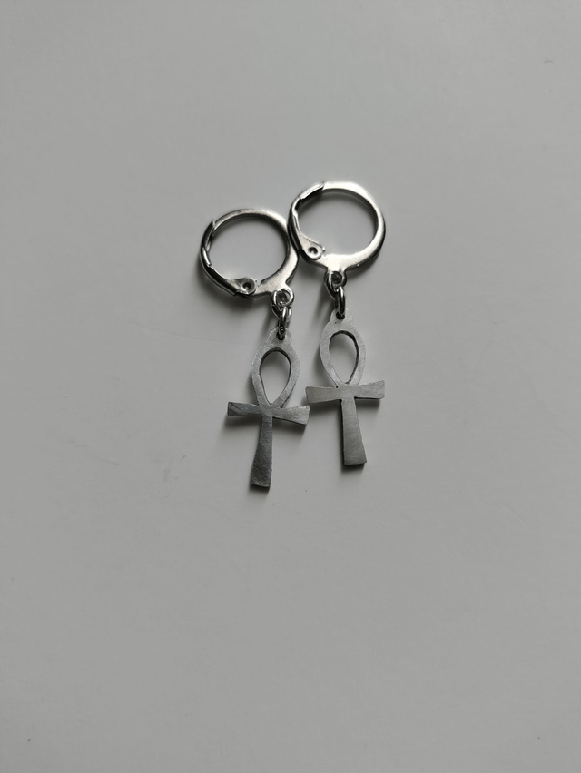 Boucles d'oreilles Ankh croix de vie égyptienne LEIA&CO