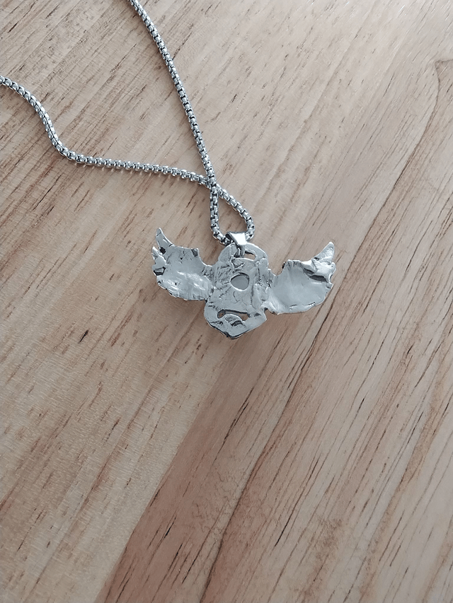 Collier amulette Khepri Scarabée égyptien avec pierre de Lune LEIA&CO