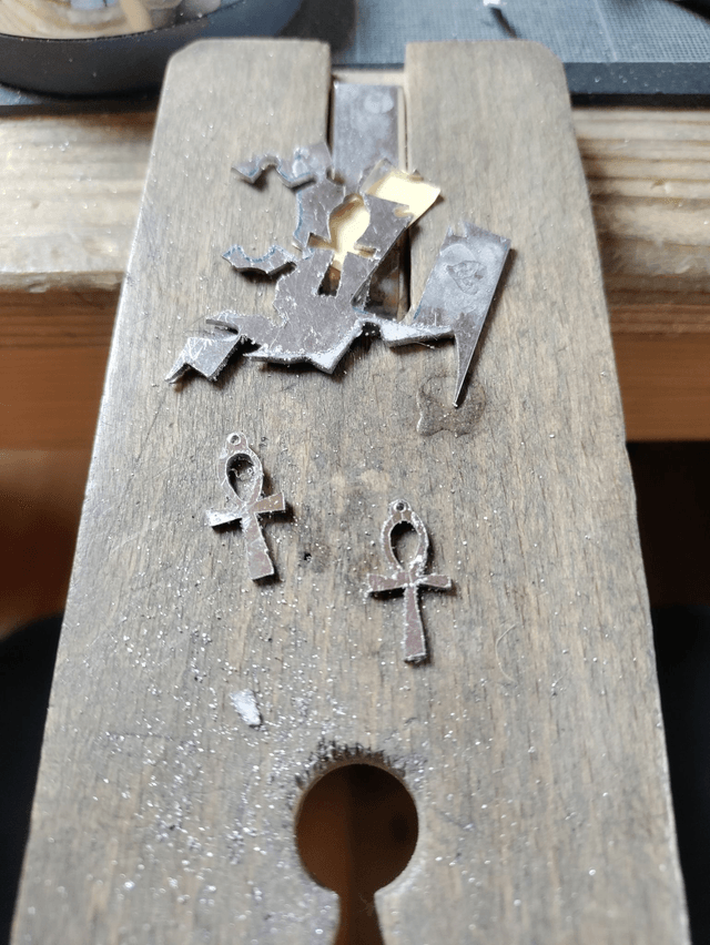 Boucles d'oreilles Ankh croix de vie égyptienne LEIA&CO